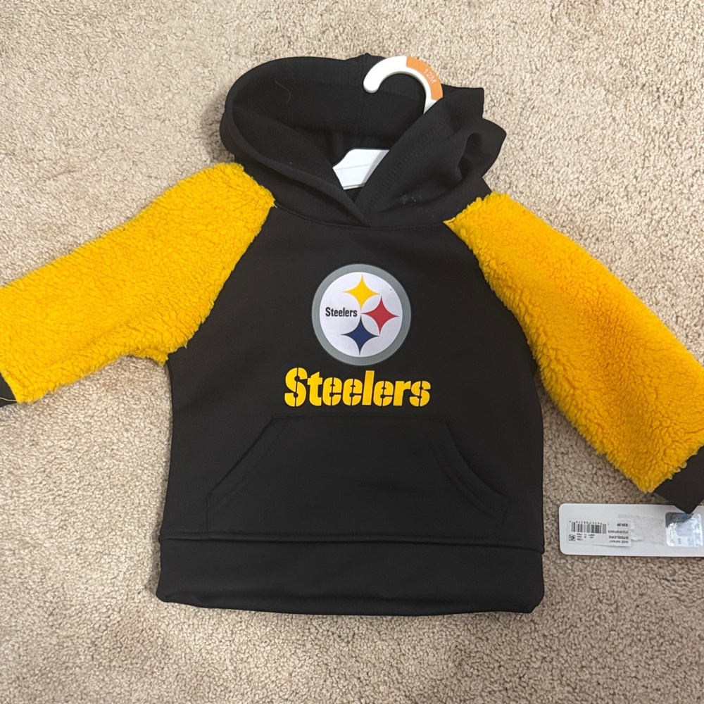 NFL Steelers Kids Hoodie - Black and Yellow
